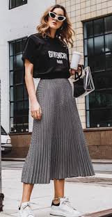 oversized t shirt with skirt