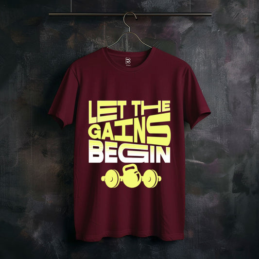 LET THE GAINS BEGIN Oversized T-Shirt