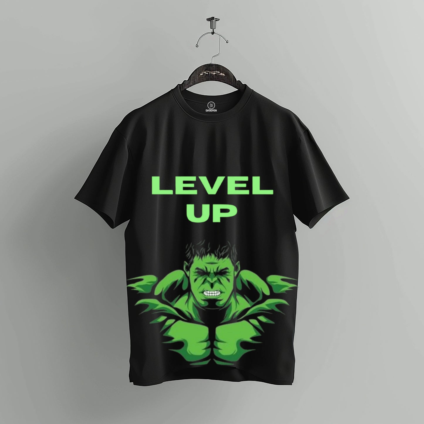 hulk oversized t shirt, front model packet