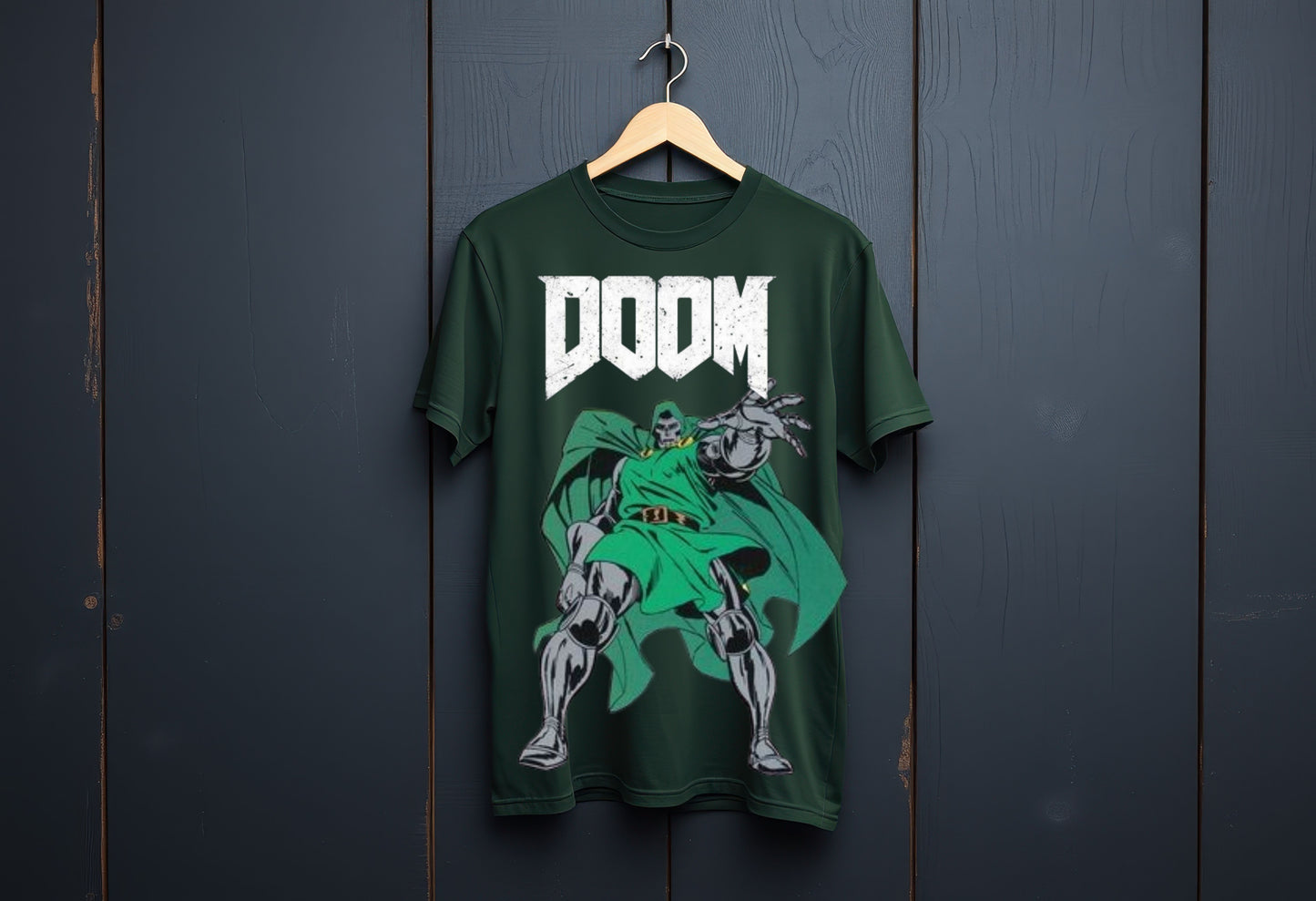 dr doom oversized t shirt, side packet