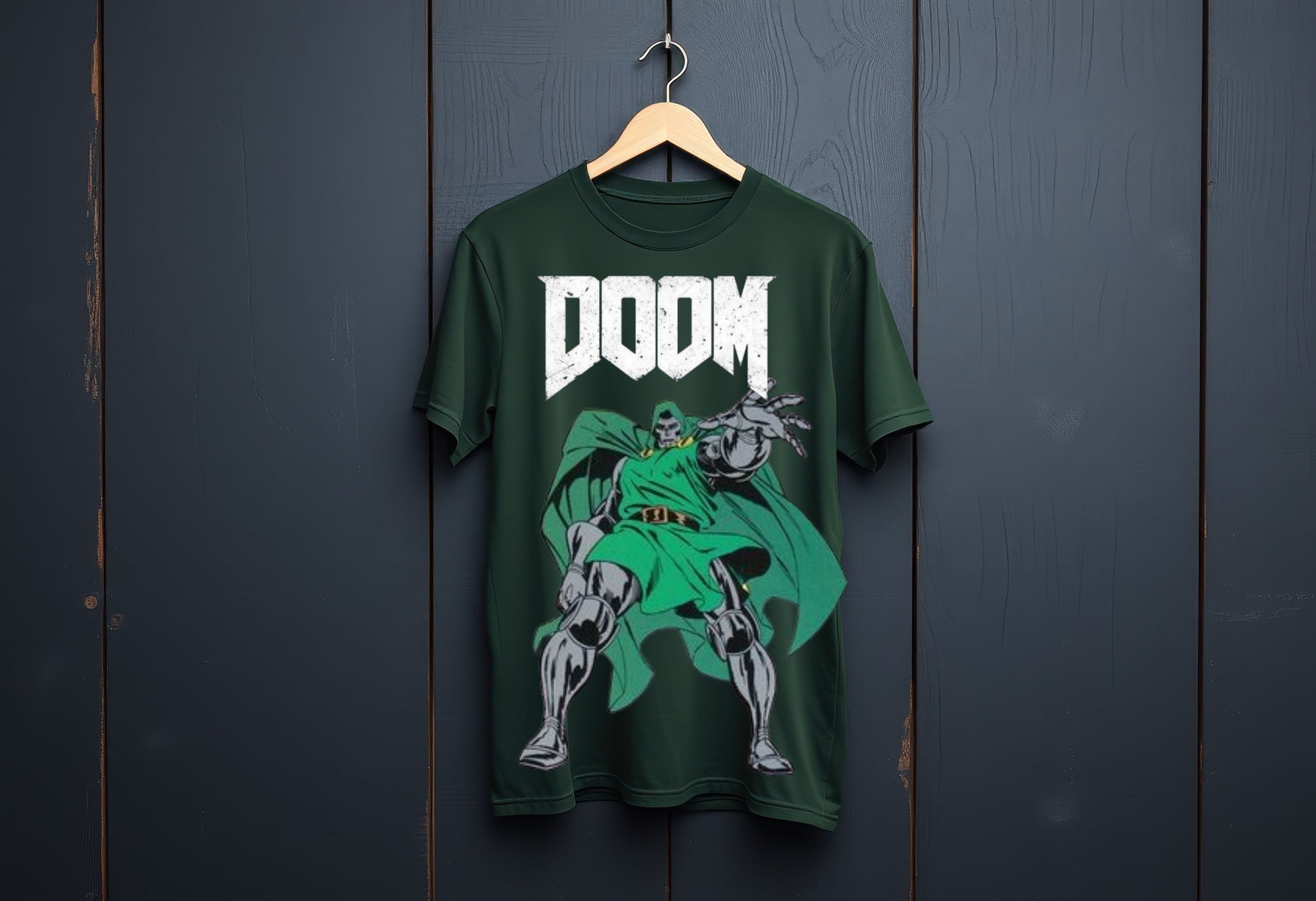 dr doom oversized t shirt, side packet