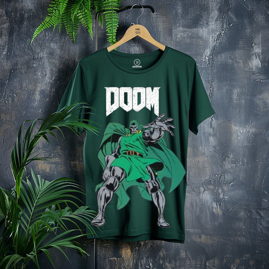 dr doom oversized t shirt, front packet