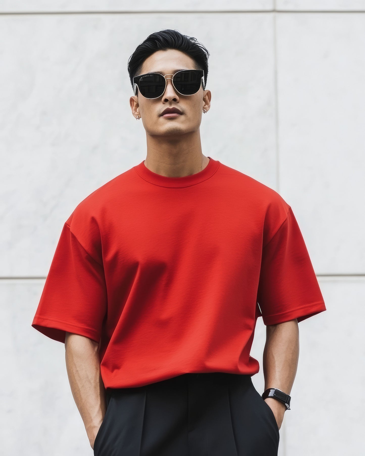 Red Oversized T-shirt