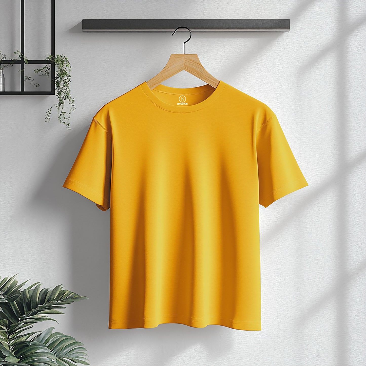 Yellow Solid T-Shirt