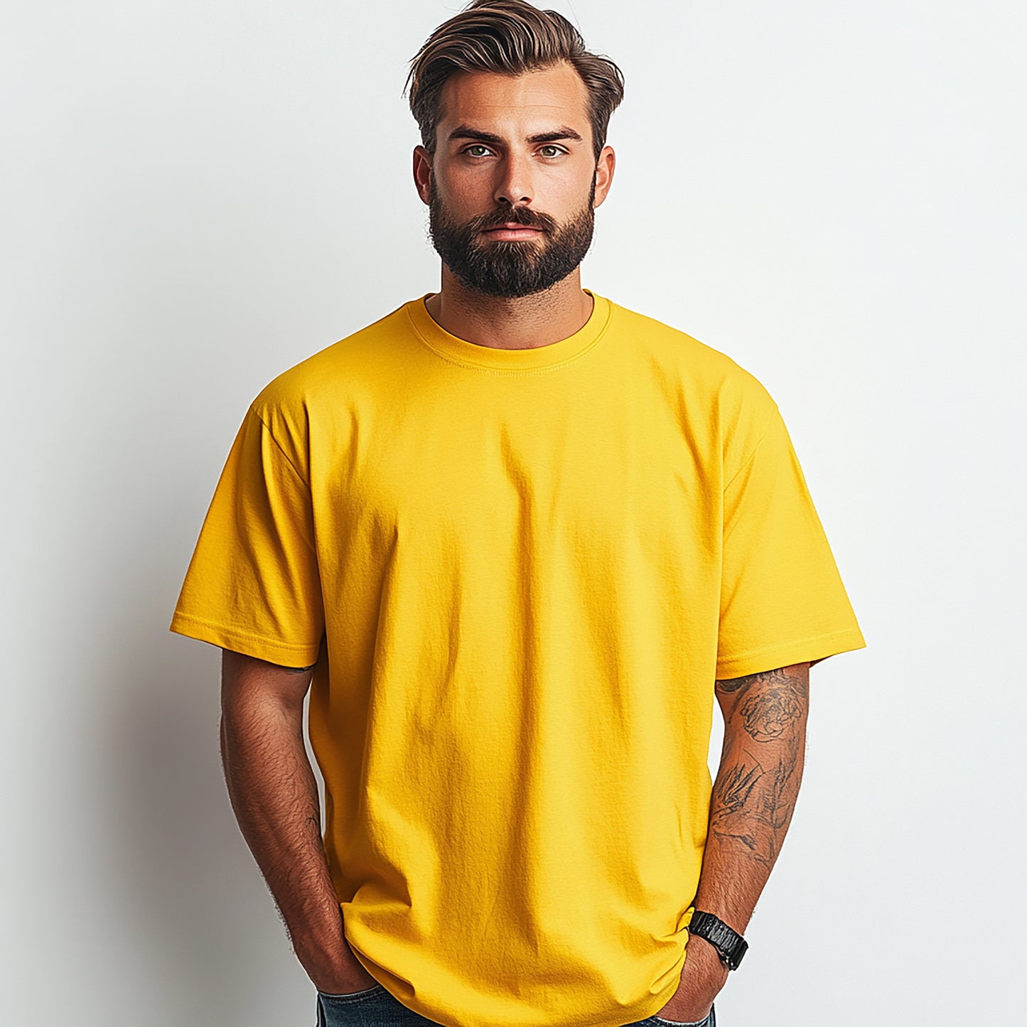 Yellow Solid T-Shirt