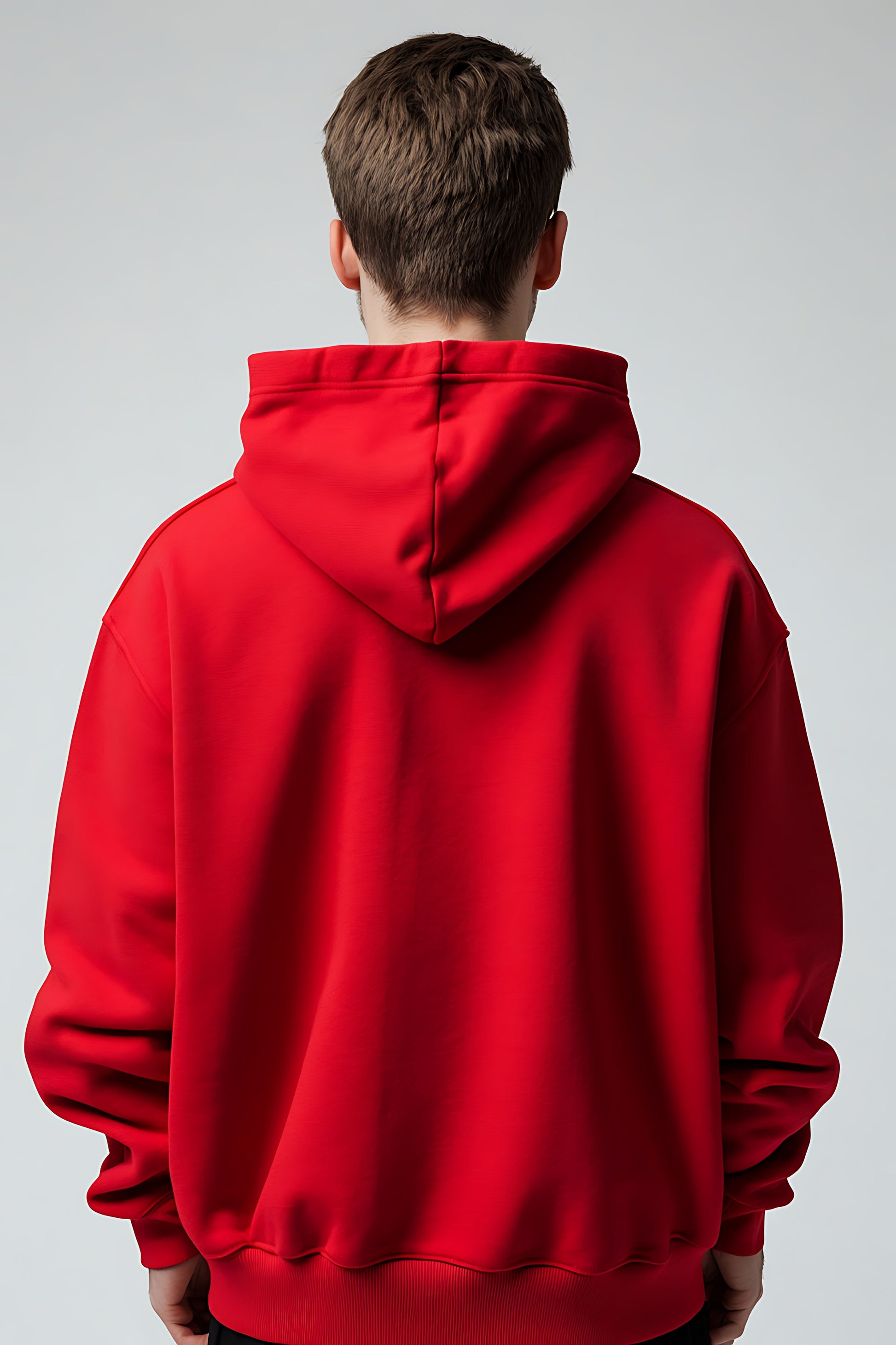 red hoodie